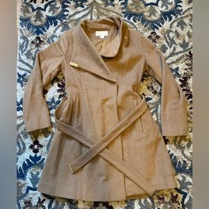 Michael Kors Tan Winter Dress Coat